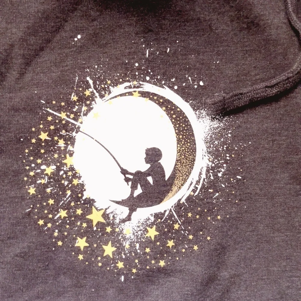 Dreamworks hoodie man small zipper moonboy logo
